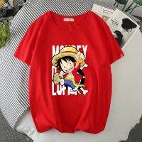 เสื้อยืด แขนสั้น ลาย Luffy เหมาะกับฤดูร้อน สำหรับผู้ชาย