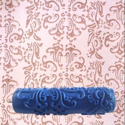 【YF】■  7inch rubber wall decorative tools painting roller043C patterned paint roller without handle gripClassic