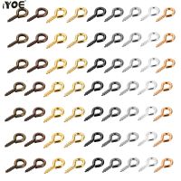 iYOE 200pcs/Lot Mini Eye Pins Mix Metal Eyelets Charms Hooks Connector For Making Jewelry Pendant Accessories Findings