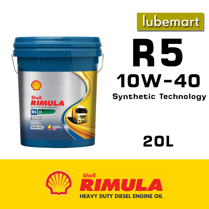 Shell Rimula R5 LE 10W40 CK4 DIESEL ENGINE OIL (20 liters) | Lazada