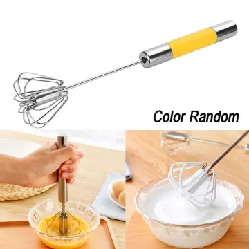  Hand Pressure Semi-automatic Egg Beater Stainless Steel Kitchen  Accessories Tools Self Turning Cream Utensils Whisk Manual Mixer: Home &  Kitchen