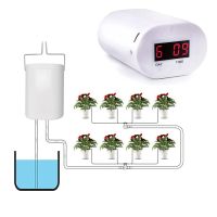 2/4/8 Head Automatic Watering Pump Controller Flowers Plants Home Sprinkler Drip Irrigation Device Pump Timer System Garden Tool Watering Systems  Gar