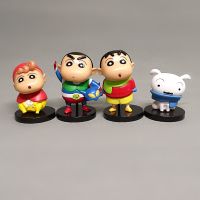 Kawaii Anime Crayon Shin Chan Cartoon Garage Kit Cute Doll Baking Cake Car Desktop Room Decorations Boys and Girls Birthday Gift