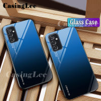 Casinglee สำหรับ Samsung Galaxy A13 A23เคสไล่ระดับสีกระจกนิรภัยป้องกันด้านหลังเคสโทรศัพท์ Hp สำหรับ Samsung A23 A13เคสโทรศัพท์