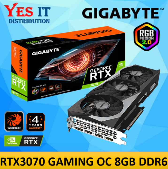Gigabyte GeForce RTX 3070 GAMING OC 8GB GDDR6 256bit Graphic Card (GV-N3070GAMING  OC-8GD) Lazada