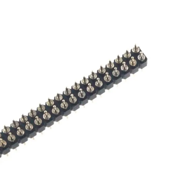 1pcs-2-54mm-pitch-single-double-row-pin-header-round-hole-1-x-40p-2-x-40p-male-connector-electronic