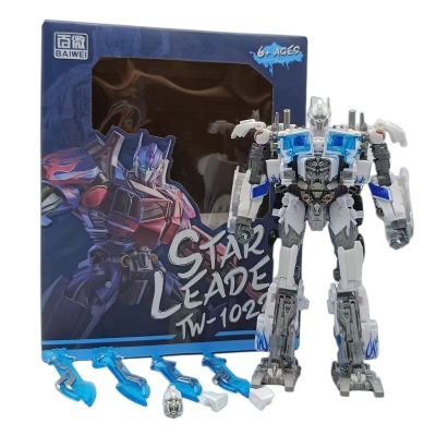Transforming Toy Robot Figure Movie Classic Autobot Commander Dual Sword Weapon Childrens Birthday Gift