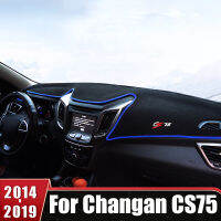 สำหรับ Changan CS75 2014 2015 2016 2018 2018แผงควบคุมรถปกจ้า Dash คณะกรรมการสีอาทิตย์ป้องกันรังสียูวีลื่นแผ่นอุปกรณ์เสริม