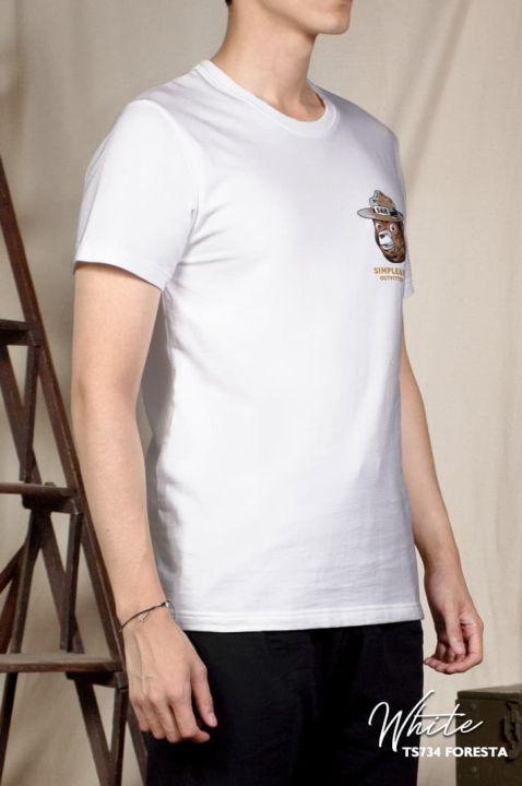 simple-amp-raw-เสื้อยืด-ts734-foresta-deer-white