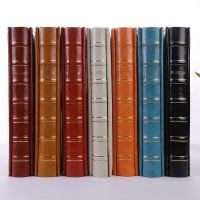 PU Leather Vintage Bronzing Cover Photo Album 6-inch 500 Sheets Interstitial Pictures Photo Album Wedding Travel Birthday Memory  Photo Albums