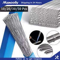 Manooby 50Pcs Aluminumลวดเชื่อมต่ำอุณหภูมิเชื่อมอลูมิเนียมCored Wire