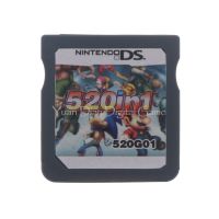 【】 Lanka Retail Pvt Ltd 520ใน1รวบรวมวิดีโอเกมสำหรับ Nintendo DS 3DS 2DS Super Combo Multi Cart