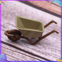 ? JCTTTY ? 1PC 1:12ตุ๊กตาขนาดเล็กรถเข็นมินิรถพ่วงฟาร์มเครื่องมือรุ่น Garden Furniture Decor Toy