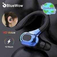 ?【 Readystock】 + Gratis Ongkir?BlueWow หูฟังไร้สายบลูทูธ5.2ตะขอใส่หูแบบเดี่ยว F8หูฟังเอียร์บัดแบบมีไมโครโฟนสเตอริโอธุรกิจ