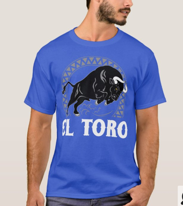 el-toro-the-bull-วัฒนธรรมเม็กซิกันเสื้อยืดสเปนแฟชั่นขายดีเสื้อยืดผู้ชายคอกลมแขนสั้นผ้าฝ้ายคุณภาพสูง-new