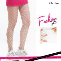 Cherilon เชอรีล่อน ถุงน่อง แฟชั่น ถุงน่องตาข่าย สีขาว ยืดหยุ่นดี FASHION TIGHTS - NSA-FSHMIX-WNF