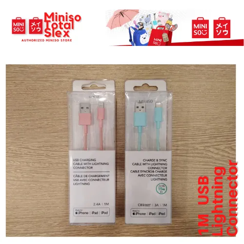 Miniso 1 Meter Charge & Sync Cable with Lightning Connector Lazada PH
