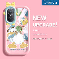 เคส Dienya สำหรับ Huawei Nova 9 SE เคสนิ่มลายเป็ดรูปโบว์เคสโทรศัพท์โปร่งใสเคสนิ่มกันกระแทกทนต่อการตกหล่นฝาครอบป้องกันซิลิก้าเจลเลนส์กล้องถ่ายรูป