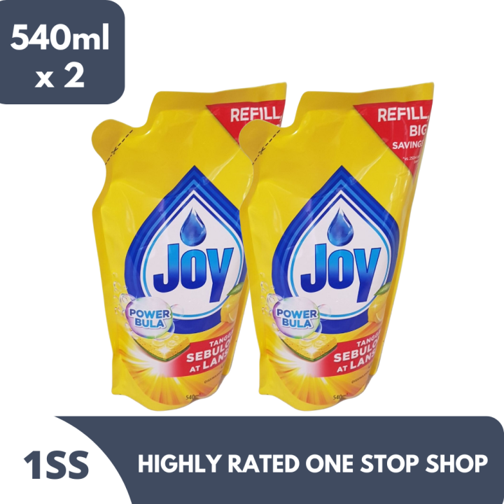 Joy Dishwashing Liquid, Lemon 540ml x 2 | Lazada PH