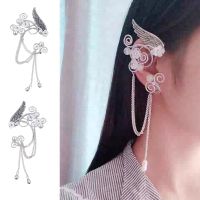 Punk Elf Ear Hook Earrings Non Piercing Ear Hook Ear Cuff Wrap Stud Clip Earring For Women Fairy Cosplay Costume Jewelry