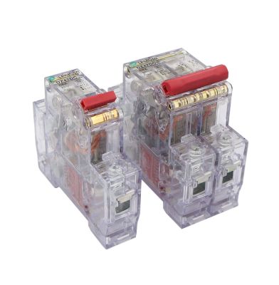 【YF】☾▫▲  Transparent Circuit DCMCB Battery PV Protector DZ47DC Negative Isolator