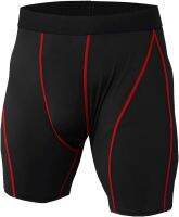 FFERZOTEX Mens Elastic Slim-Fit Training Sport Tight Shorts