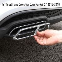 Car Tail Throat Frame Cover Trim For- A6 C7 2016-2018