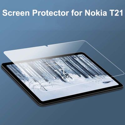 ความแข็ง9H กระจกเทมเปอร์ปกป้องหน้าจอสำหรับ Nokia T21 ฟิล์มป้องกัน