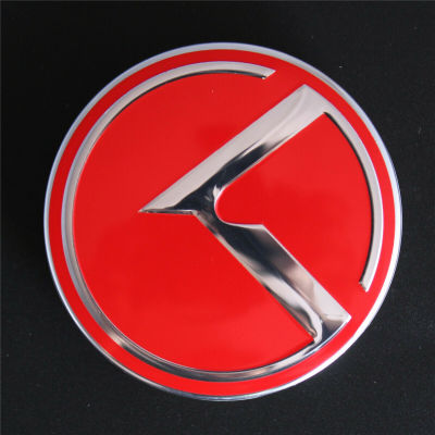 4Pcs Chrome Red 2.36 Inch Car Hub Caps Emblem Badge for KIA Forte Optima Rio Stinger