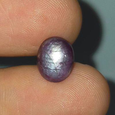 พลอย สตาร์ แซฟไฟร์ ธรรมชาติ ดิบ แท้ ( Unheated Natural Star Sapphire ) หนัก 3.84 กะรัต