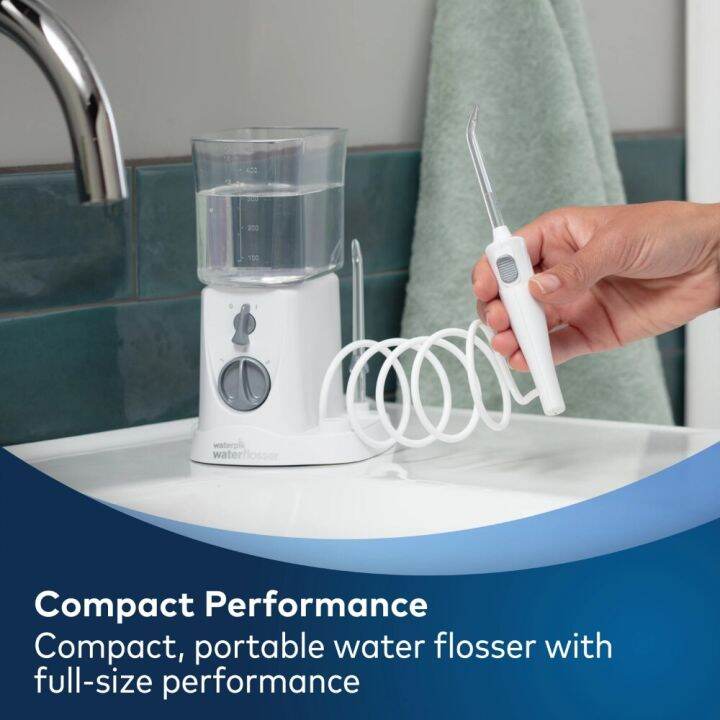 2023 New Waterpik Nano Compact Water Flosser, WP310 White Lazada