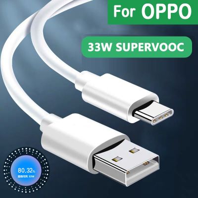 33W Supervooc ชาร์จ USB สายเคเบิลชนิด C ที่ชาร์จสำหรับ OPPO แผ่นอากาศ A53s A73 A93 A33 A32 A53 A72 A74 A54 A93s A73 A53s 5G