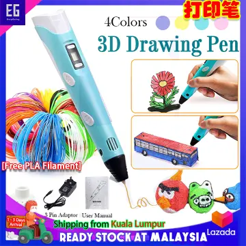 3d Printing Doodle Pen, 3d Printing Pen With Lcd Screen, 3d Drawing Pen  With Pla Filament For Graffiti Lovers
