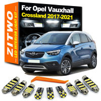 ZITWO 13Pcs LED ภายในหลอดไฟสำหรับ Opel Vauxhall Crossland X 2017 2018 2019 2020 2021 Trunk Sunvisor โคมไฟอุปกรณ์เสริม