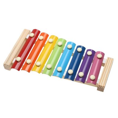 LIAND Montessori ไม้8สเกลสำหรับเด็กทารก,การเรียนรู้ดนตรีไม้ในช่วงต้นตรัสรู้เครื่องมือเครื่องดนตรีของเล่นระนาดของเล่นตลกโอคาริน่า