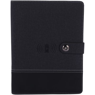 Business Note Book Multi Functional A5 Power Book 8000 MAh Wireless Charging Note Book Binder Spiral Diary Planner