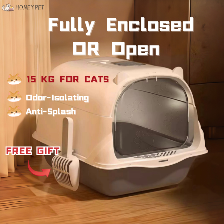 Cat Litter Box large XL XXL big size With Scoop Kitten Litter Box Cat