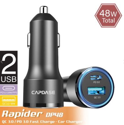 Capdase QC3.0/USB-C PD3.0 Rapider SuperDP48 Car Charger