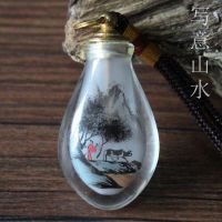 High-end Original The palace craftsman painted the snuff bottle container inside and played with pure handicrafts. Car pendant