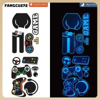 FANGCU272ห้องนอนที่เต็มไปด้วยท้องฟ้าปราสาทจักรวาลการตกแต่งบ้านสติกเกอร์ที่ถือเกมสติกเกอร์ติดผนังเรืองแสงเรืองแสงในที่มืดด้วยตนเองสติกเกอร์ตกแต่งผนังติดแน่น