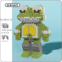 SC 8815-13 Anime B-Robo Green Frog Monster Insect Robot Figure Model Mini Diamond Blocks Bricks Building Toy for Children no Box