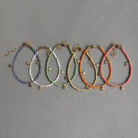 HotExquisite Five-Pointed Star จี้ลูกปัดสร้อยข้อมือ Bohemian Hand-Made หลายสีตัวเลือก Бдля ของขวัญ