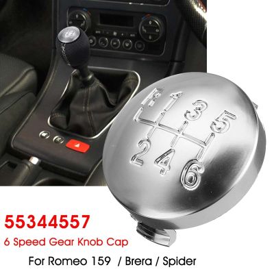 6 Speed Gear Shift Knob Cap Cover Shifter Lever for Romeo 159 Brera Spider 2005-2011 55344557