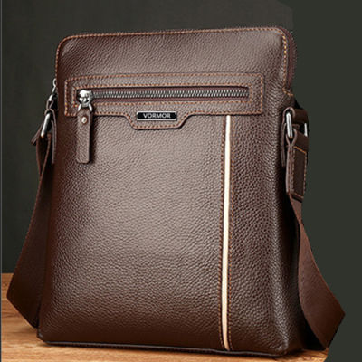 2021Man Leather Bag VORMOR Brand Shoulder Crossbody Bags PU Leather Male iPad Business Messenger Bag Briefcase For Men