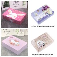 Large Capacity Certificate Sundries Storage Tin Box A4 Document Notebook Facial Mask Organizer Cookie Cake Packaging Gift Box Note Books Pads