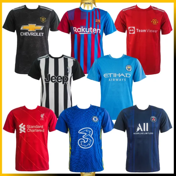 (HARGA BORONG / NEW 2022) MEN JERSEY T-SHIRT FOOTBALL CLUB SOCCER ...