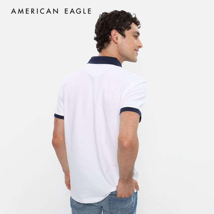 american-eagle-pique-polo-shirt-เสื้อโปโล-ผู้ชาย-nmpo-017-3081-100