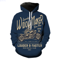 New Vintage Cartoon Motorcycle Mens Hoodies 3d Print Sweatshirts Fashion Pullover Teens Oversized Spring with Hood Jackets Hip Hop popular