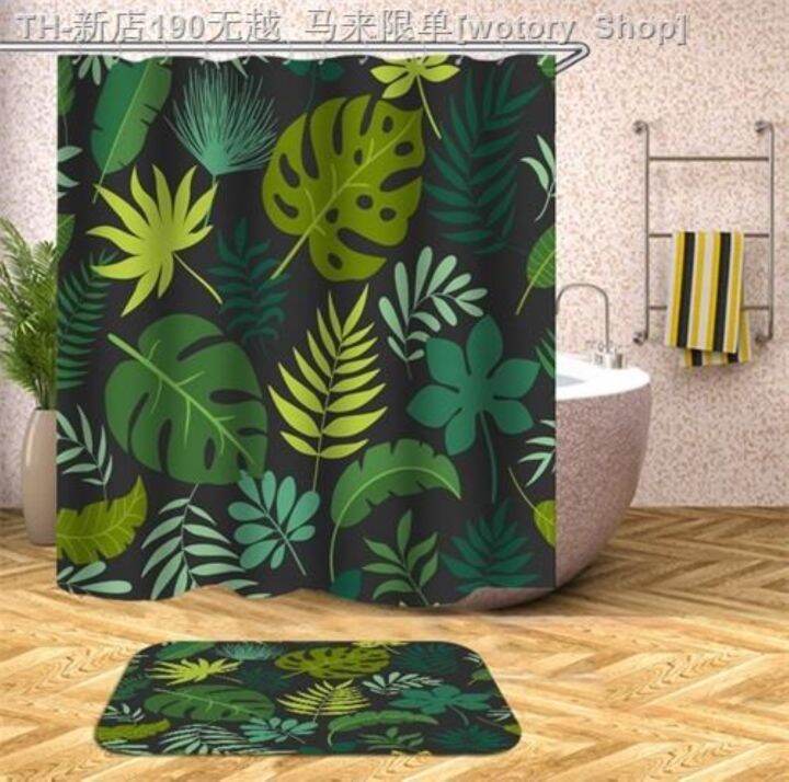 cw-oloey-floral-polyester-shower-curtains-washable-screens-for