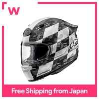 Seluruh Wajah หมวกกันน็อค ARAI ASTRO GX CHECKER AGX-CHWH-54สีขาว